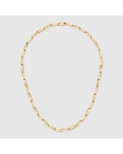 Gucci Link To Love Necklace - Metallic