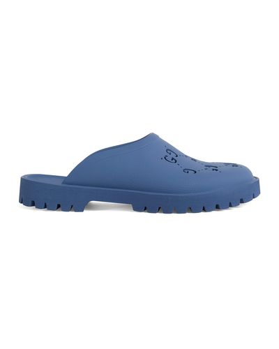 Gucci GG Slip-on Sandal - Blue