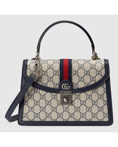 Gucci Ophidia GG Small Top Handle Bag - Blue