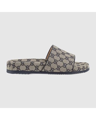 Gucci GG Slide Sandal - Grey