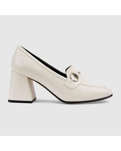 Gucci Zapato de Salón con Horsebit Para Mujer - Blanco