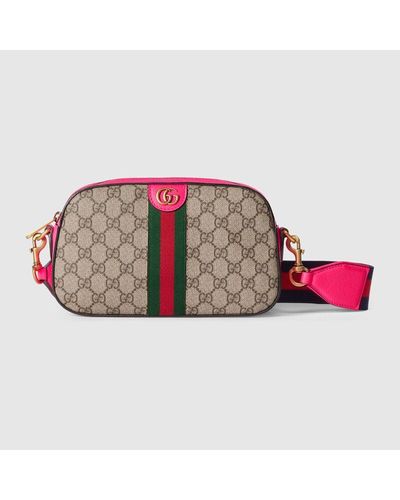 Gucci Ophidia GG Small Crossbody Bag - Red