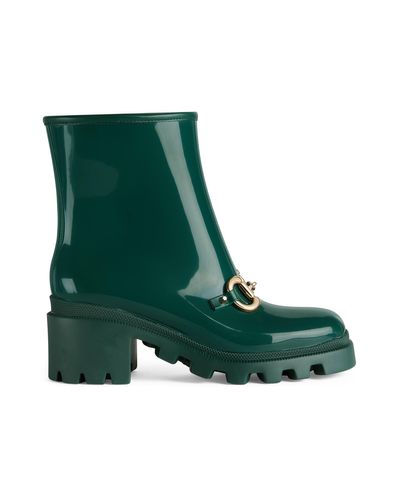 Gucci Ankle Boot With Horsebit - Green
