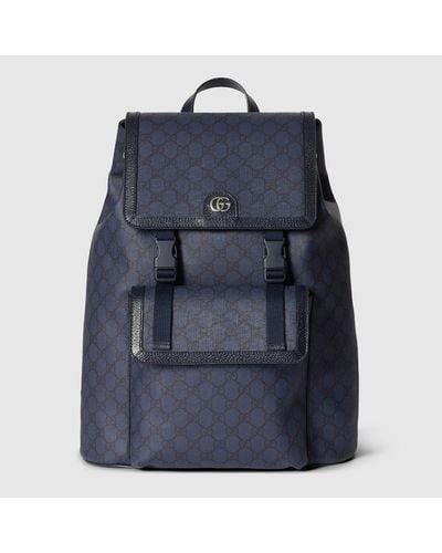 Gucci Ophidia Large GG Backpack - Blue