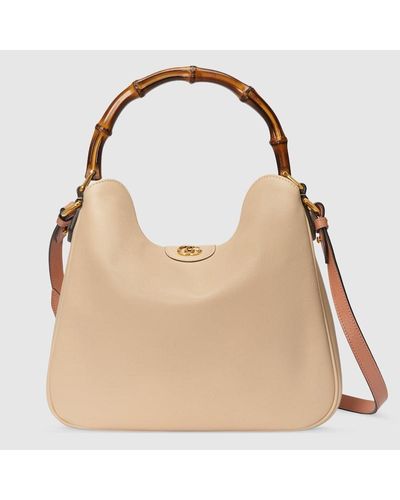 Gucci Diana Medium Shoulder Bag - Natural