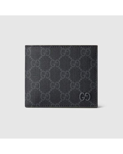 Gucci GG Wallet With GG Detail - Grey