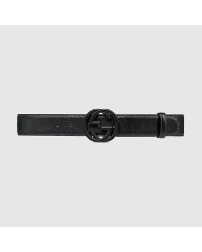 Gucci Cinturón con Hebilla de GG - Negro