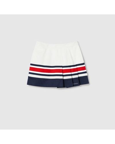 Gucci Technical Jersey Skort With Web - Red