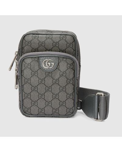 Gucci Ophidia GG Mini-Tasche - Grau