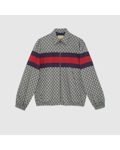 Gucci GG Print Cotton Jacket - Grey