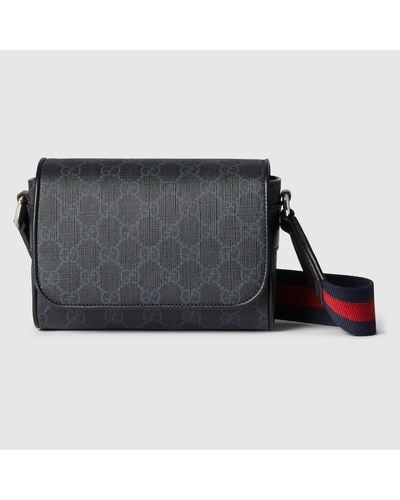 Gucci GG Super-Mini-Tasche - Schwarz