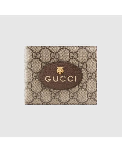 Gucci Portafoglio Neo Vintage in tessuto GG Supreme - Neutro