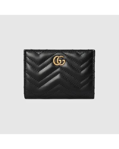 Gucci GG Marmont Brieftasche - Schwarz