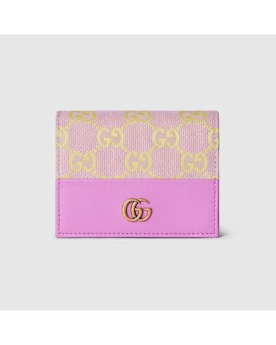Gucci GG Bifold Card Case - Pink