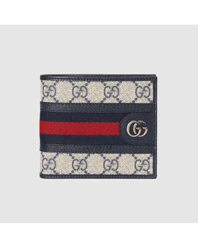 Gucci Portefeuille Ophidia GG - Gris