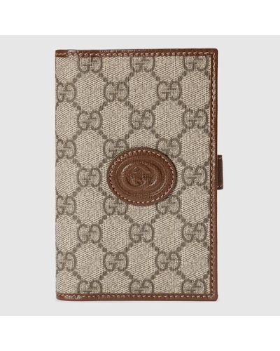 Gucci GG Passport Case With Interlocking G - Natural