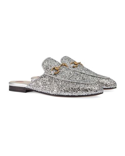 gucci loafers glitter