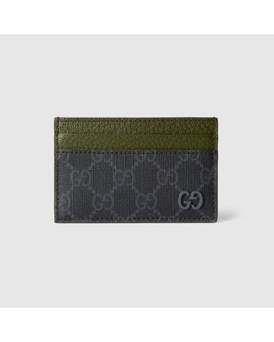 Gucci GG Card Case With GG Detail - Green