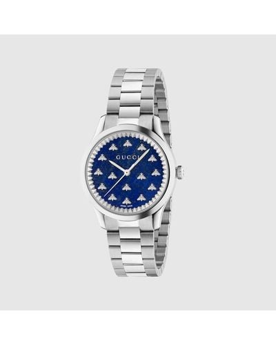 Gucci Reloj G-Timeless con Abejas - Azul