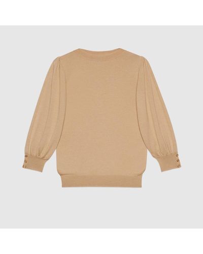 Gucci Extra Fine Wool Sweater - Natural