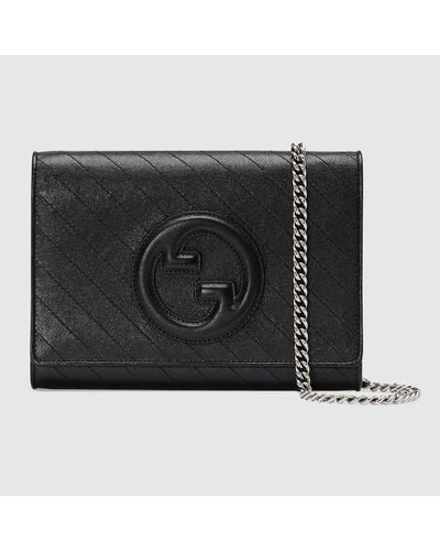 Gucci Blondie Chain Wallet - Black