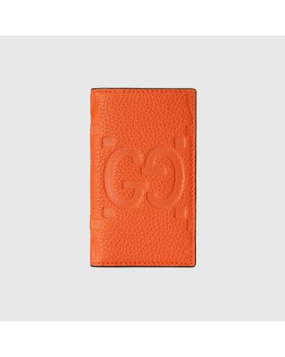Gucci Kartenetui Mit Jumbo GG - Orange