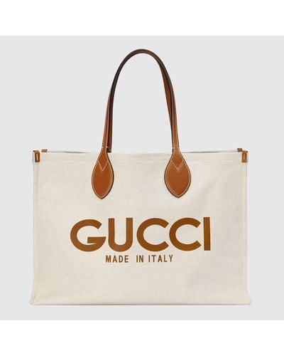 Gucci Bolso Tote con Estampado - Metálico