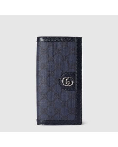 Gucci Längliche Ophidia GG Brieftasche - Blau