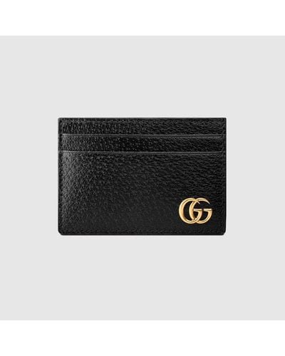Gucci Clip Para Billetes GG Marmont de Piel - Negro