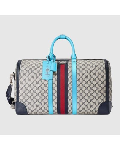 Gucci Savoy Large Duffle Bag - Blue