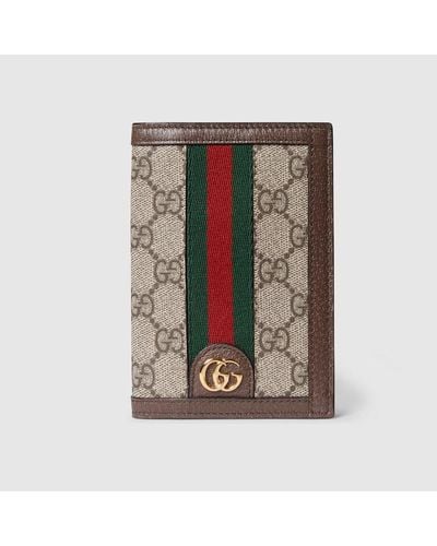 Gucci Ophidia GG Passport Case - Brown
