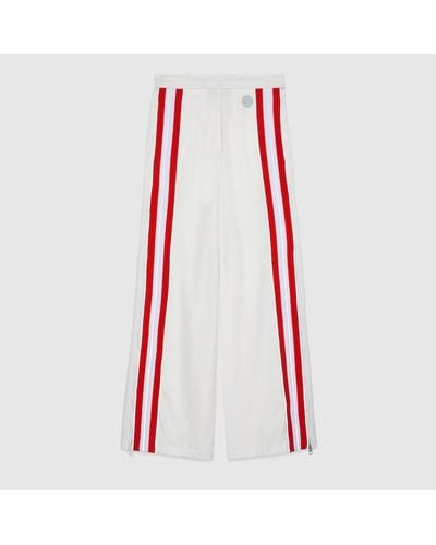 Gucci Technical Jersey Trousers With Web - Red
