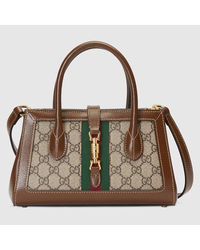 Gucci Jackie 1961 Small Tote Bag - Brown