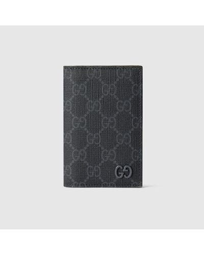Gucci GG Long Card Case With GG Detail - Black