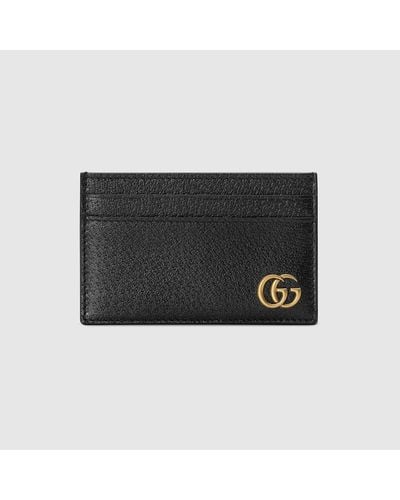 Gucci Porte-cartes GG Marmont - Noir