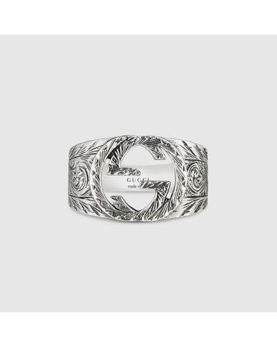 Gucci Interlocking Ring - Metallic