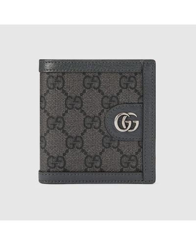 Gucci Portefeuille Ophidia GG - Gris