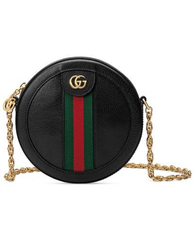 Gucci Mini sac à épaule rond Ophidia - Noir