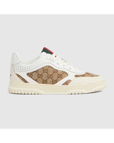 Gucci Zapatilla Re-Web Para Hombre - Metálico