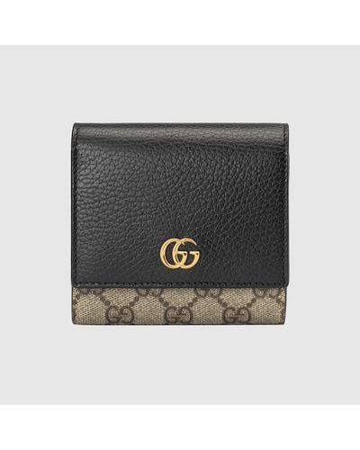 Gucci Mittelgroße GG Marmont Brieftasche - Schwarz