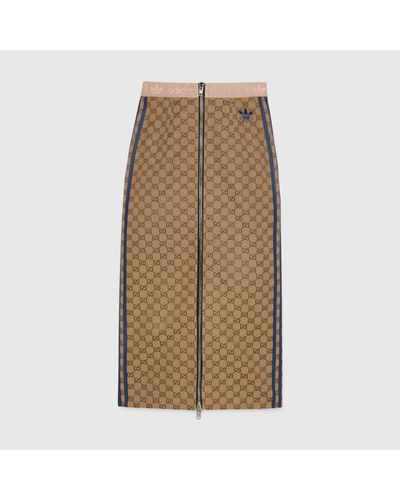 Gucci Adidas X GG Canvas Skirt - Brown