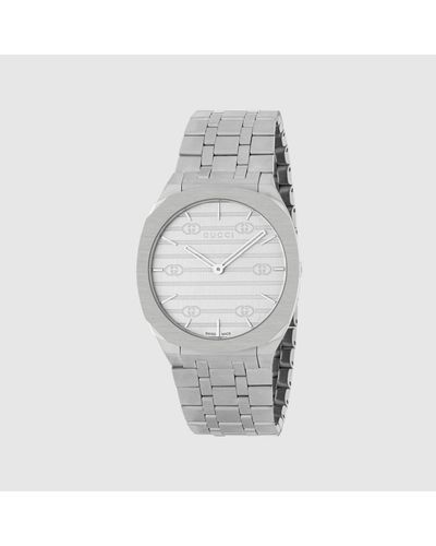 Gucci 25h Watch, 34mm - Metallic