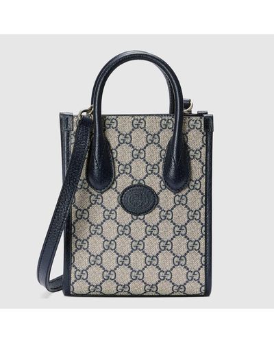Gucci Mini Tote Bag With Interlocking G - Multicolour