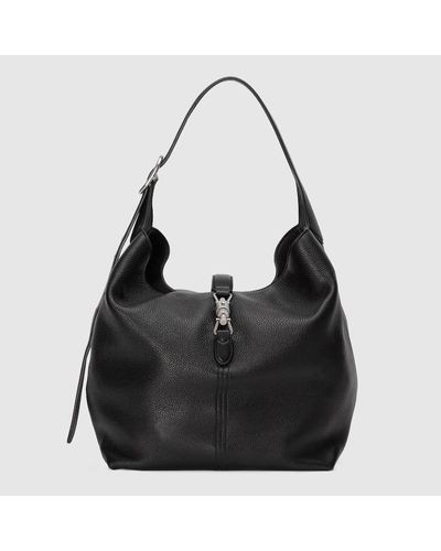 Gucci Small Leather Jackie 1961 Shoulder Bag - Black