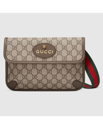 Gucci Neo Vintage GG Supreme Belt Bag - Brown