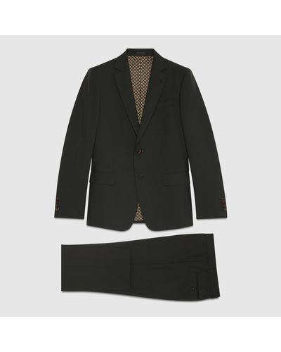 Gucci Anzug Aus Wolle Und Mohair - Schwarz