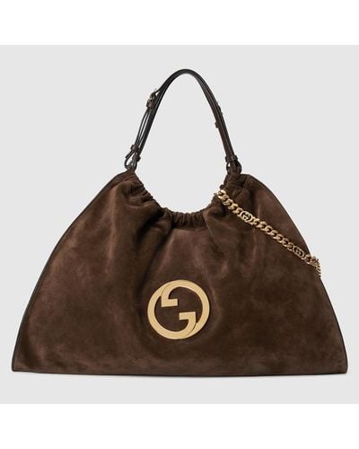 Gucci Blondie Large Tote Bag - Brown