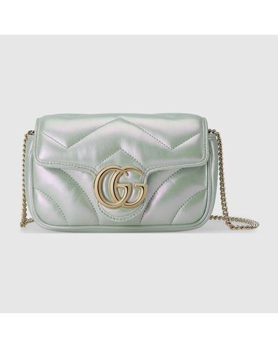 Gucci GG Marmont Super-Mini-Tasche - Grün