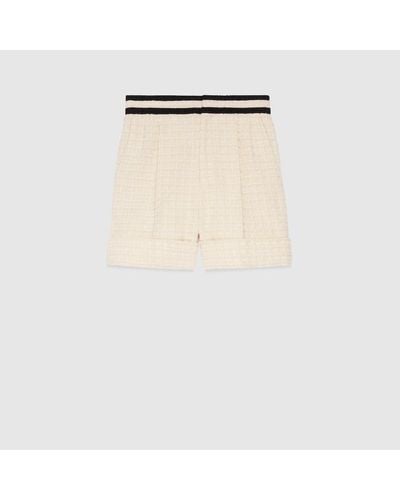 Gucci Shorts aus Tweed - Natur