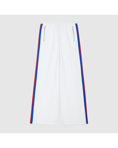 Gucci Technical Jersey Track Bottoms - Blue